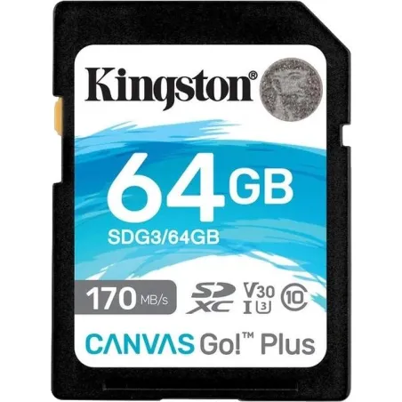 Kingston SDXC Canvas Go Plus 170R C10 UHS-I U3 V30 64Гб в інтернет-магазині Olden electronics
