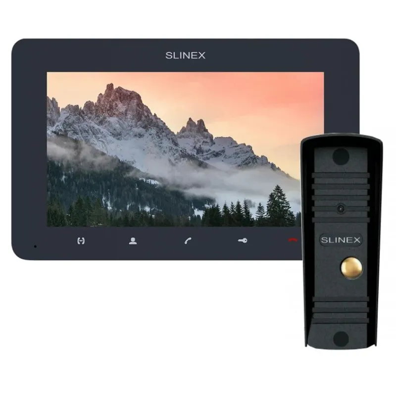 Комплект Slinex SM-07MHD графит + панель ML-16HD черный