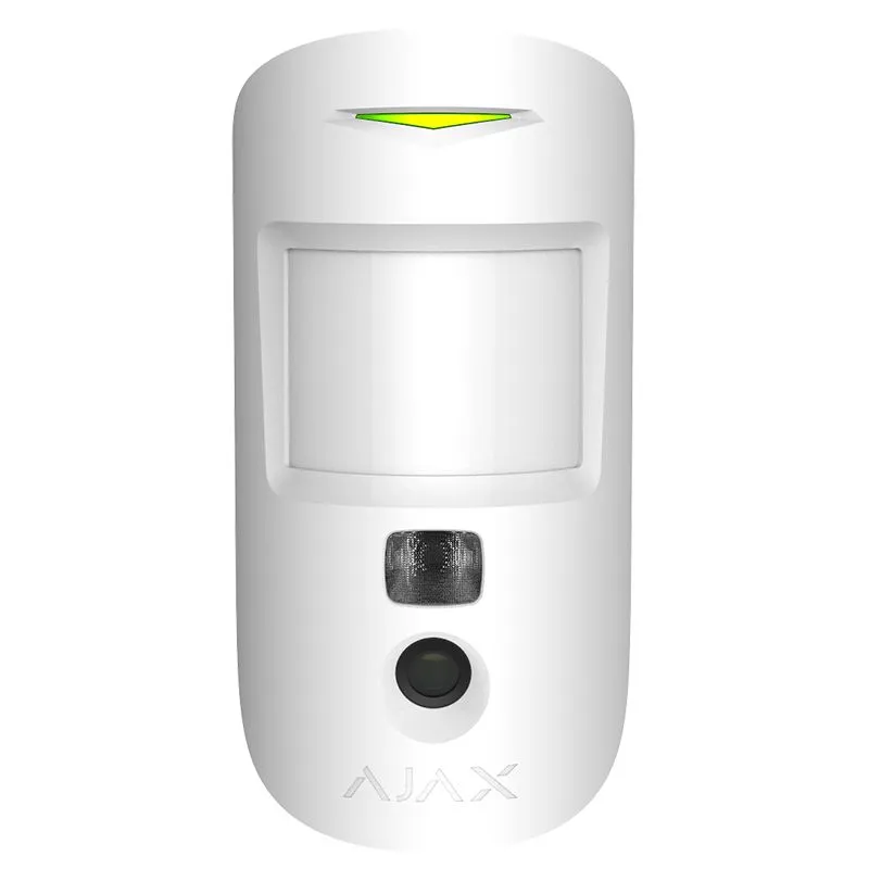 Бездротовий датчик руху Ajax HDR MotionCam (PhOD) з підтримкою фотоверифікації тривог, функцій «Фото за запитом» і «Фото за сцен Бездротовий датчик руху Ajax HDR MotionCam (PhOD) з підтримкою фотоверифікації тривог, функцій «Фото за запитом» і «Фото за сцен