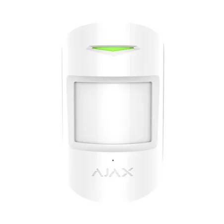 Бездротовий датчик руху і розбиття Ajax CombiProtect White
