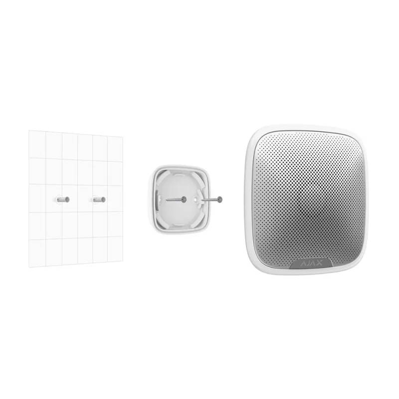 Кріпильна панель Ajax SmartBracket для StreetSiren White Кріпильна панель Ajax SmartBracket для StreetSiren White