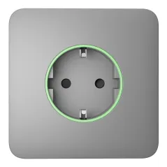 Розумна вбудована розетка з функцією моніторингу споживання електроенергії Ajax Outlet [type F] Jeweller Fog
