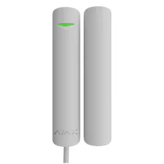 Дротовий датчик відчинення, удару, нахилу та магнітного маскування Ajax Superior DoorProtect G3 Fibra White (61340.177.WH2)