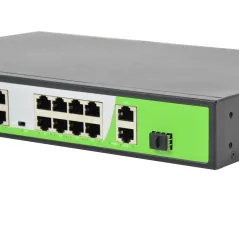 PoE-комутатор ZKTeco ZK-PoE1621N-200W з 16 портами PoE купити в Києві, інтернет-магазин Olden electronics