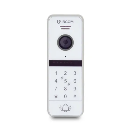 Відеопанель BCOM BT-400FHD-AC White з вбудованою клавіатурою і зчитувачем Mifare