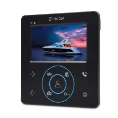 Комплект відеодомофона BCOM BD-480M Black Kit: відеодомофон 4" і відеопанель