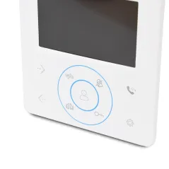 Комплект відеодомофона BCOM BD-480 White Kit: відеодомофон 4" і відеопанель купити в Києві, інтернет-магазин Olden electronics