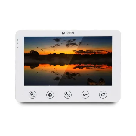 Комплект відеодомофона BCOM BD-710C Kit: відеодомофон 7" white та відеопанель copper