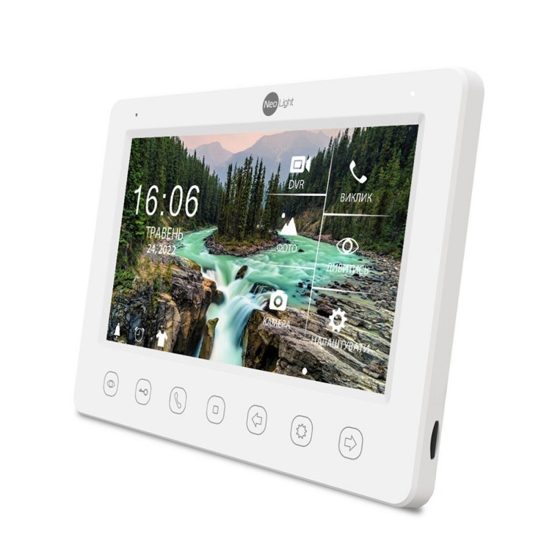 Відеодомофон 7" NeoLight KAPPA+ HD White з детектором руху і записом відео