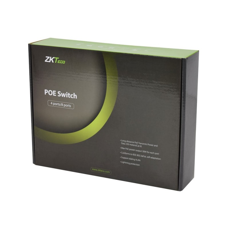 PoE-коммутатор ZKTeco ZK-PoE82N-120W с 8 портами PoE