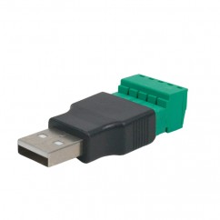 Разъем USB под зажим (male)