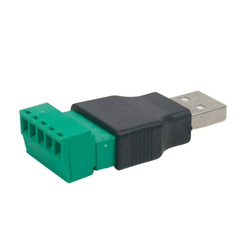 Роз'єм USB під затискач (male)