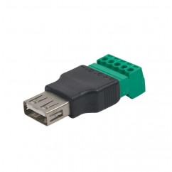 Разъем USB под зажим (female)