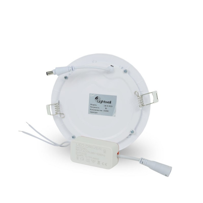 Светильник светодиодный LIGHTWELL LW-R-RCD-6 6 W круг встроенный