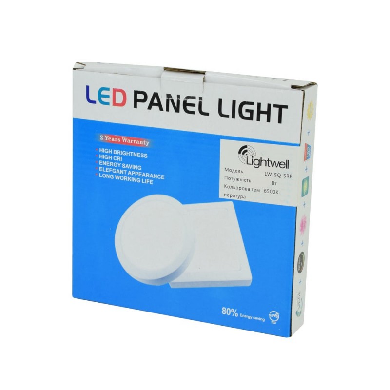 Светильник светодиодный LIGHTWELL LW-R-SFR-12 12 W круглый накладной