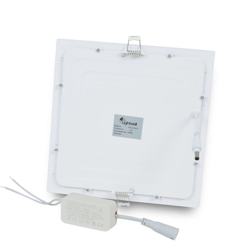 Светильник светодиодный LIGHTWELL LW-SQ-RCD-12 12 W квадрат встроенный