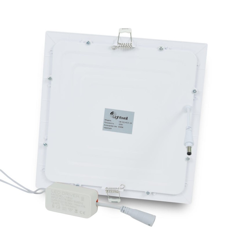 Светильник светодиодный LIGHTWELL LW-SQ-RCD-18 18 W квадрат встроенный