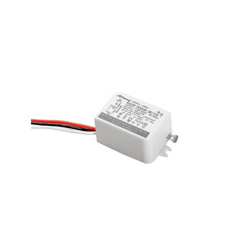 Комплект LED-прожектор Lightwell LW-10W-220 + Датчик руху з сенсором освітленості AMRS