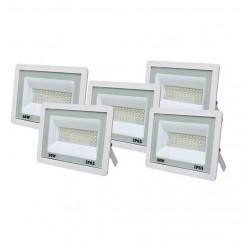 Комплект из 5 светодиодных прожекторов Lightwell 50W (LW-FL-W-50)