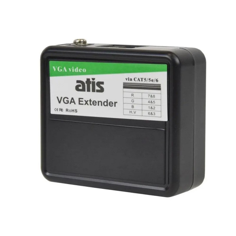 Пасивний приймач-передавач ATIS VGA Extender VGA-відео і RJ45