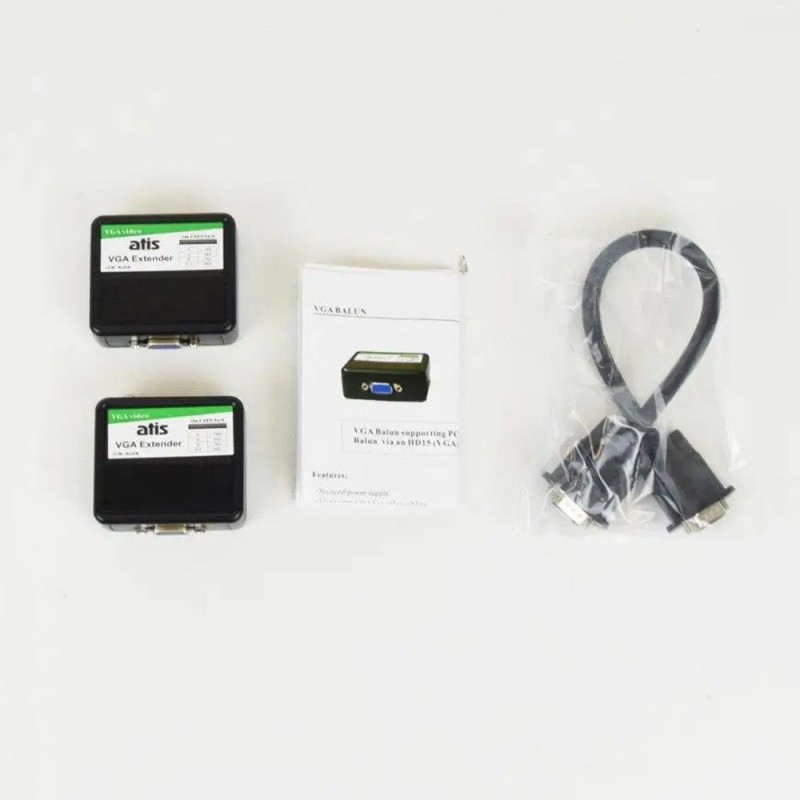 Пасивний приймач-передавач ATIS VGA Extender VGA-відео і RJ45