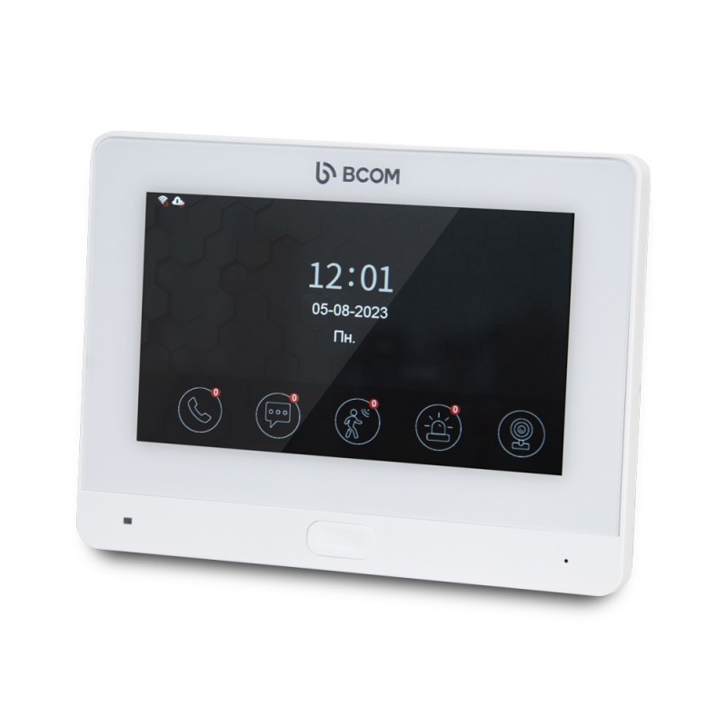 Wi-Fi видеодомофон 7" BCOM BD-760FHD/T White с поддержкой Tuya Smart