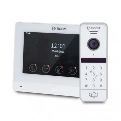 Комплект Wi-Fi відеодомофонa 7" BCOM BD-760FHD/T White з підтримкою Tuya Smart + BT-400HD-AC White