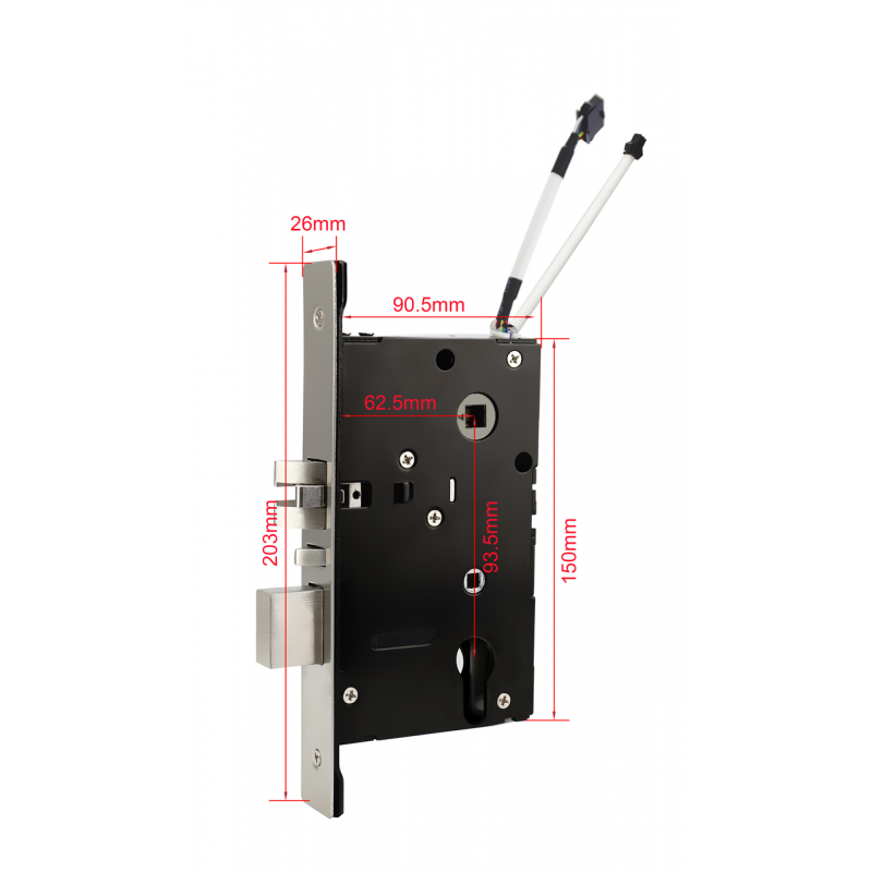 Електронний RFID замок для готелів та хостелів SEVEN LOCK SL-7731 silver