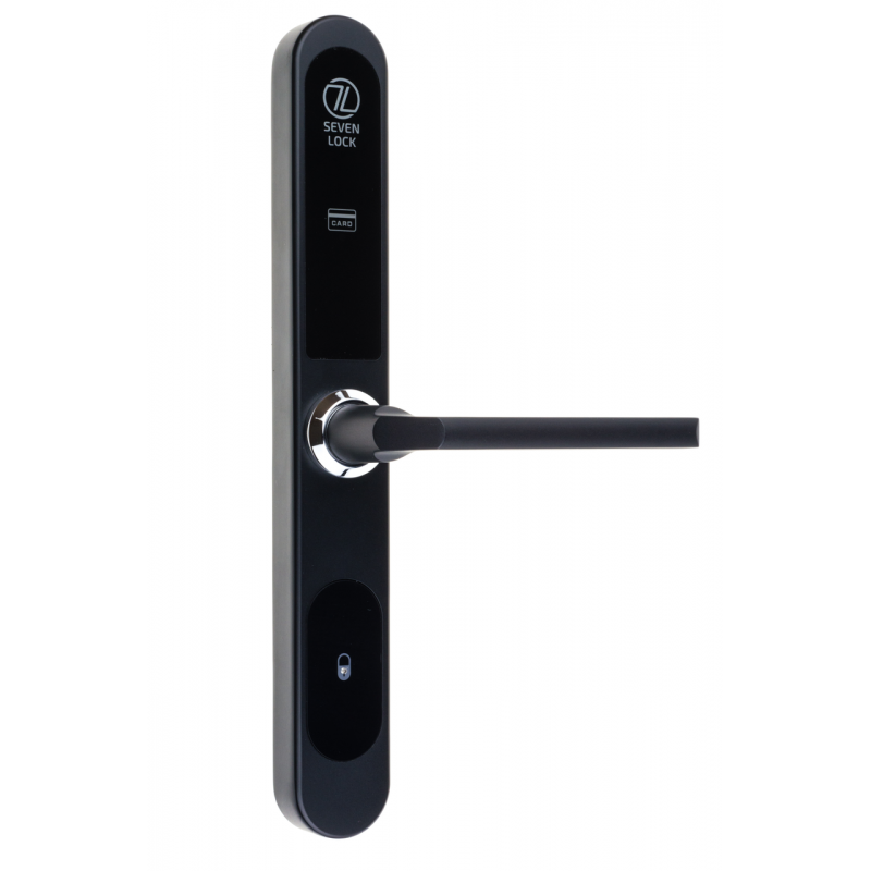 Електронний RFID замок для готелів та хостелів SEVEN LOCK SL-7737S black