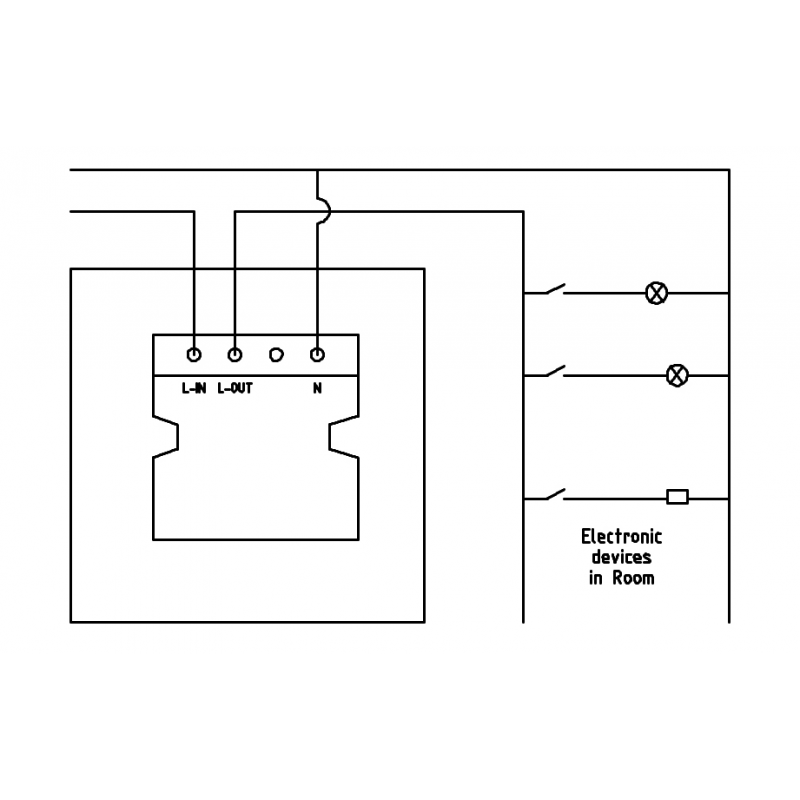 Енергозберігаюча кишеня для готелів SEVEN LOCK P-7751 black