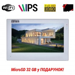 IP-відеодомофон 7 дюймів з Wi-Fi SEVEN DP-7577FHDW - IPS white