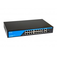 PoE комутатор (switch) 16 портів SEVEN P-73216G-SFP