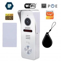 IP-панель виклику з вбудованим зчитувачем карт MIFARE SEVEN CP-7500FHD-Wi-Fi white