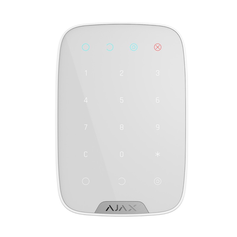 Бездротова сенсорна клавіатура Ajax KeyPad White